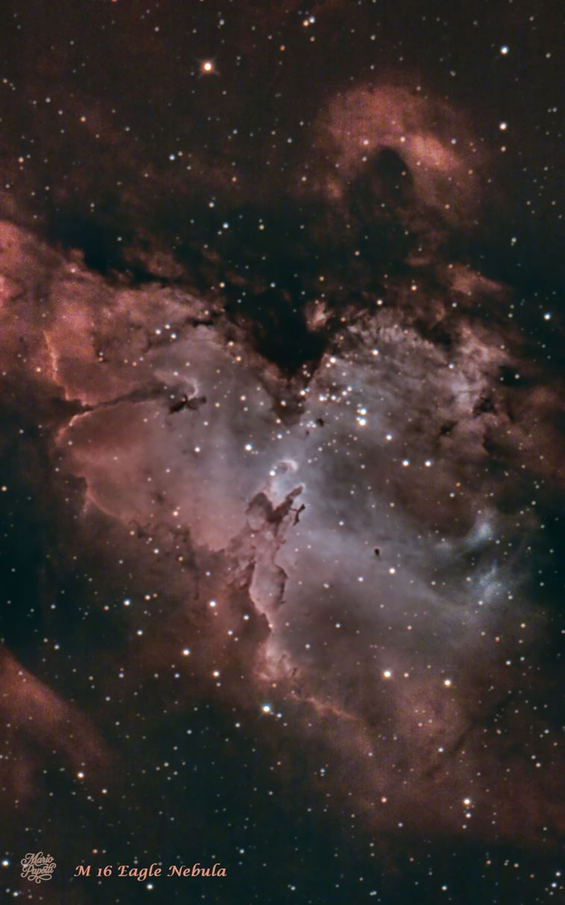 M16 Eagle Nebula Messier 16 NGC 6611 Pillars of Creation