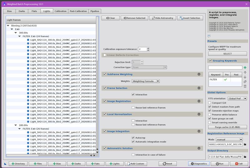 WBPP - Weighted Batch Preprocessing